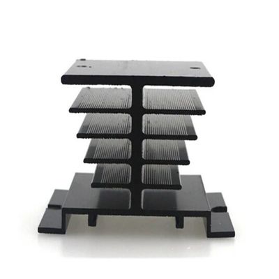 RXDNOZNNK Heat Sink 80mm x 60mm x 50mm for Solid State Relay SSR Black