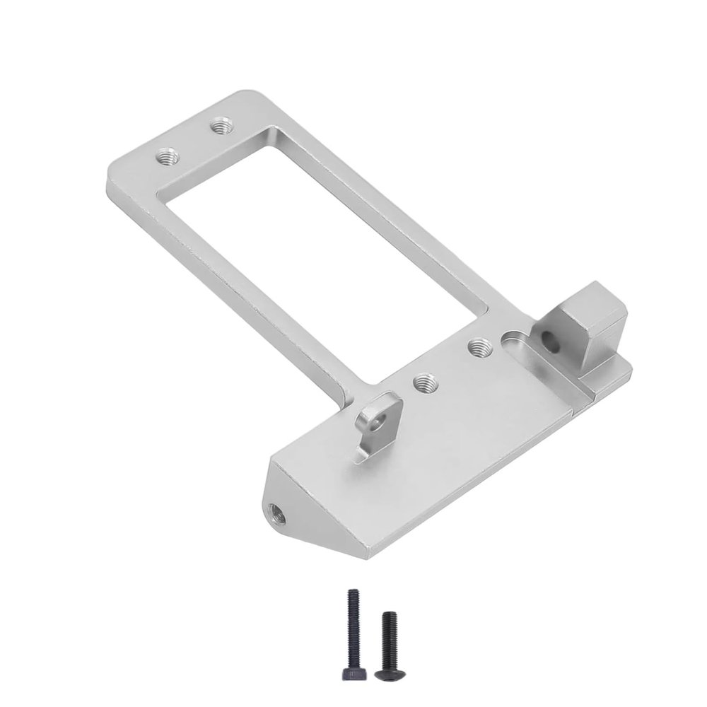 Rc Car Parts For Axial For SCX10 III AR45P 1/10 Portal Axle Low Center For LCG Aluminum Front Axle BAT Servo Mount Gravity Chassis RC Car(Silver)