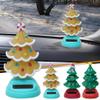 Christmas Tree Solar Dancing Toy, Solar Powered Swinging Tree, Animated Holiday Decoration, Christms ar Dashboad Decoration, Novelty Car Shaking Head Dancer Doll for Desk and Dashboard Decor view 2