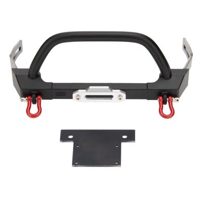 RC Upgrade Bumper Compatible with Axial SCX10 SCX10 II 90046 for Traxxas TRX-4 1/10 RC Crawler Upgrade Parts Accessories RC Car Metal Front Bumper