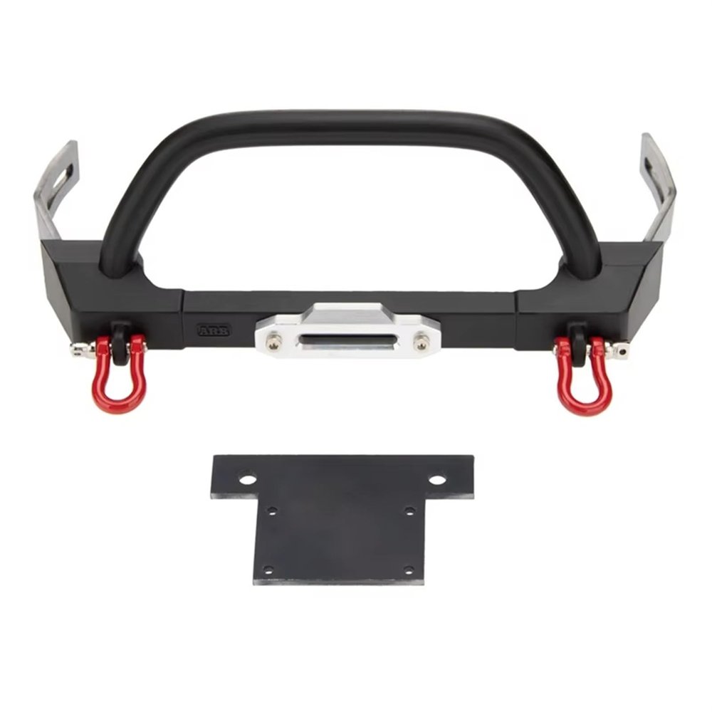 RC Upgrade Bumper Compatible with Axial SCX10 SCX10 II 90046 for Traxxas TRX-4 1/10 RC Crawler Upgrade Parts Accessories RC Car Metal Front Bumper