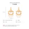 6.2 * 3.5cm Retro Imitation Pearl Alloy Bohemian Earrings For Women,golden,6.2 * 3.5cm view 3