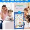 Talking Wall Chart for Kids  English & Spanish, Learning Poster with Songs, ABCs, Numbers, Animal Words Piano, Bilingual Toys with Interactive Touch Buttons for Toddlers 16 (Ocean) view 3