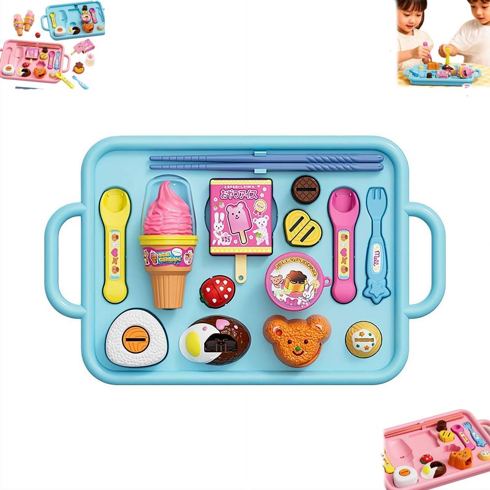 BBASILIYSD Jelly Strawberry Pudding Set,Food Pudding Feeding Toy,Pretend Play Food Kitchen Accessories,Novelty Early Education Strawberry P-udding Toy,Early Education Play House Toys