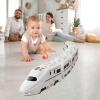 Electric Train Toy Freely  Sleek Versatile Portable Assembled Simulation Railway Lights, Durable, Music Boys Girls, Children Birthday Holiday | Boys Girls Children Birthday Holiday view 2