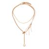 Vintage Layered Heart-Shaped Baroque Pearl Pendant Necklace,silvery,46.5+7cm view 2