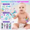Baby Toys 0-6 Months - Baby Rattles Teething Toys 3-6 Month Infant Toys 6-12 Months Teether Toy 3 4 5 6 Month Old Newborn Essentials Must Haves Wrist Socks Christmas Gifts Easter Basket Stuffers view 2