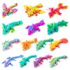 14 Pcs 3D Printed Dragon - 5.9" Colorful 3D Printed Flexible Articulated Dragon Fidget Toys For Boys Kid Teen Autism Stress Relief Toy Birthday Gift Desktop Pet Deco, Stocking Stuffers (Multicolor) view 1