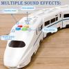 High Speed Train Toy | Model Freely Assembled Railway - Electric Train Toy with Lights, Music | for Boys Girls Children Birthday Holiday view 4