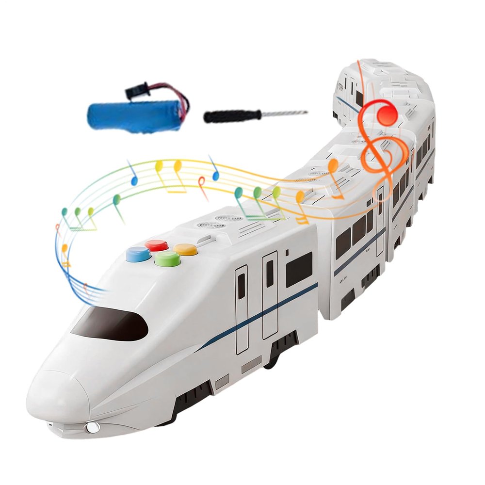 High Speed Train - Model Freely Assembled Railway | Train Model with Lights, Music | for Boys Girls Children Birthday Holiday