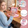 Quilax 2 Set 36 Pcs Jewel Rings, Adjustable Rhinestone Gem Rings, No Duplication Gemstones Plastic Ring in Box, Pretend Play Dress Up Ring Birthday Christmas Jewelry Gifts view 3