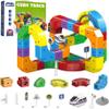 2026 New klick Rail Electric Train Set, 159 PCS Electric Train Set Flexible Race Track with 1 Cars, Gravity-Defying 3D Stem Learning Toy, Click Rail Train Track Set (Style 1 (123PCS)) view 1