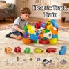 2026 New klick Rail Electric Train Set, 159 PCS Electric Train Set Flexible Race Track with 1 Cars, Gravity-Defying 3D Stem Learning Toy, Click Rail Train Track Set (Style 1 (123PCS)) view 4