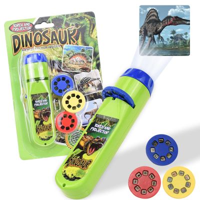 AHRLEPIT Dinosaur Projector Flashlight - 3 Discs 24 Images, 2026 New Portable Dinosaur Torch and Projector, Educational Learning Bedtime Night Light Christmas Stocking Stuffers for Kids (A#)