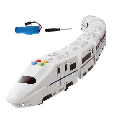 Electric Train Toy,Railway Simulation Freely Assembled | Electric High Speed Train with Lights, Music - for Boys Girls Children Birthday Holiday
