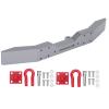 Aluminium Alloy Front Bumper for 1/16 RC Car, RC Front Bumper Upgrade Parts, CNC Polished Surface with Rescue Seat and Trailer Hook, Strong Impact Resistance for WPL B14 B16 Q (Gray) view 4