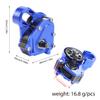 Aluminium 21% Overdriven Billet Transmission Gearbox for 1/24 RC Crawler Axial SCX24 Deadbolt C10 JLU Gladiator Bronco Upgrades (Blue) view 4