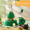 Abbylike 2 Set St. Patrick's Day Desk Goose Outfits 7 Inch Magnetic Goose Keyholder Irish Shamrock Couple Costume St. Patrick's Coins and Witch Kettle for Magnetic Duck Statue Desk Key Holder Decor view 4