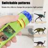 AHRLEPIT Dinosaur Projector Flashlight - 3 Discs 24 Images, 2026 New Portable Dinosaur Torch and Projector, Educational Learning Bedtime Night Light Christmas Stocking Stuffers for Kids (F) view 3