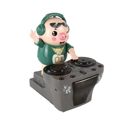CHEOTIME Toddlers DJ Mixer Toys, Electronic Musical DJ Toys with Lights, Songs, Sound Effects, Microphone, Electric DJ Pig Toy, Chiristmas Birthday Gifts for 3 4 5 6 Years Old Boys