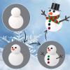 Build A Snow-Man Kit with Clay & cha-rms - 3/6 Pack Putty SLI-me Making Kit with Snow-Man Accessories, Christmas Stocking Fillers, Party Bag Fillers, Crafts for Kids view 2