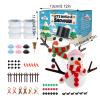 Build A Snow-Man Kit with Clay & cha-rms - 3/6 Pack Putty SLI-me Making Kit with Snow-Man Accessories, Christmas Stocking Fillers, Party Bag Fillers, Crafts for Kids view 4