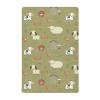 KICPOAY Cute Farm Cows Sheep Fitted Crib Sheets Stretchy Portable Playard Sheets for Baby Toddler, Breathable Soft Mini Crib Mattress 52 x 28 in for Boys and Girls view 1