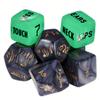 6 PCS Dice Board Party Favor Date Night, Fun Night Dating Decision Dice, Date ldeas, Couples Valentine's Day Gifts for Boyfriend Girlfriend, Glow in The Dark Acrylic Material Q/X view 1