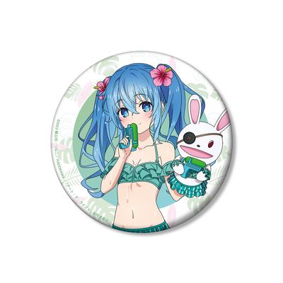"Date A Live V" illustrated by Shiinno Date A Vacation Version 3.9 inches (100 mm) Tin Badge