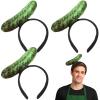 3 Headbands, Cucumber Headwear, Amusing Costumes view 1