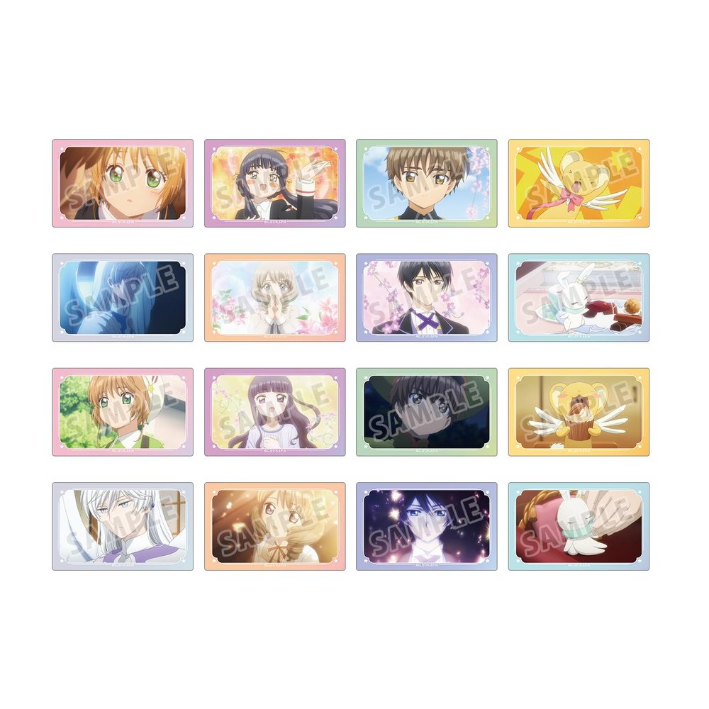 Cardcaptor Sakura Clear Card Set Trading Scene Photo Card Stickers Box of 16