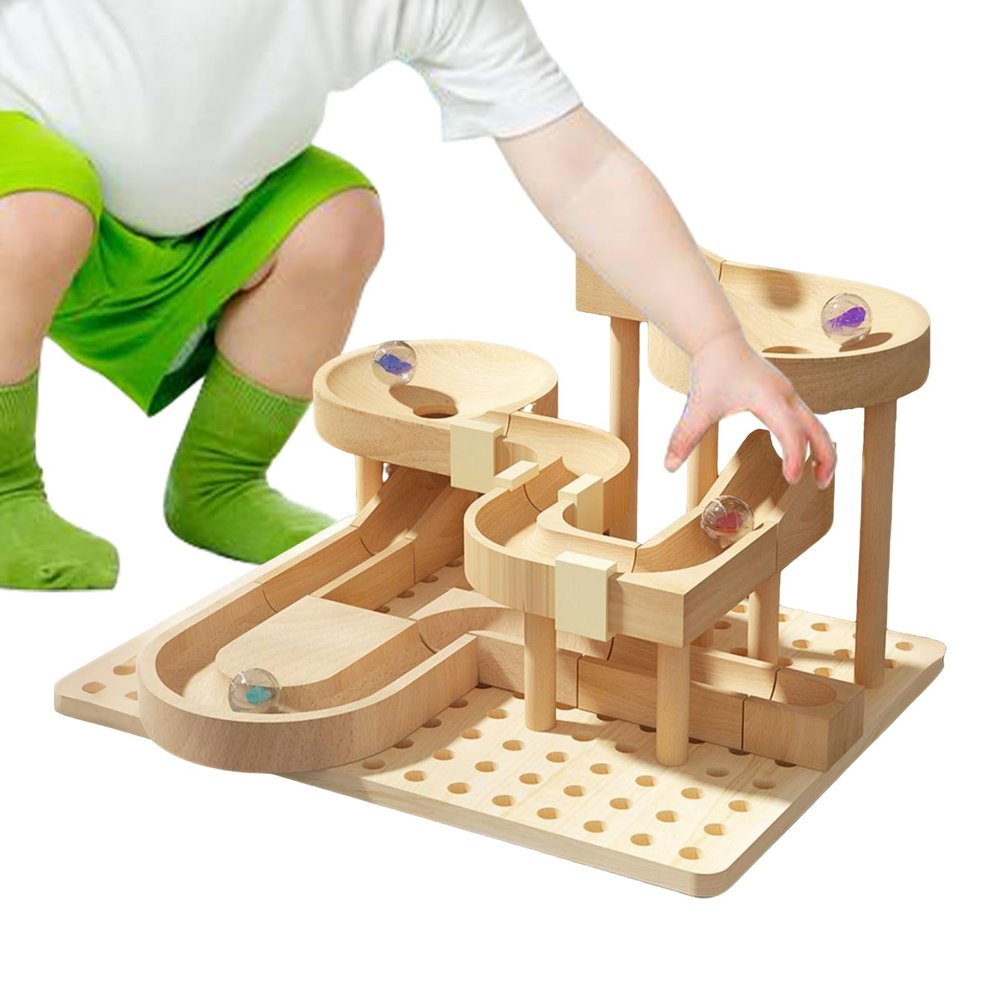 Marble Maze, Funny Wooden Learning Games Kids, Track Puzzle Boys Girls, Classroom Home School Kindergarten Birthday | Boys Girls Kids Classroom Home School Kindergarten Birthday Christmas