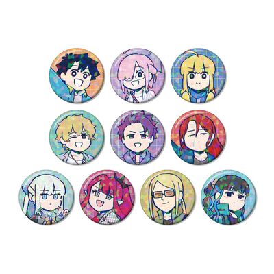 Anime Fate/Grand Order Tachika Fujimaru No Wake", Illustrated by Tsuchieda Sensei Ver., Trading Hologram Tin Badges Box of 10