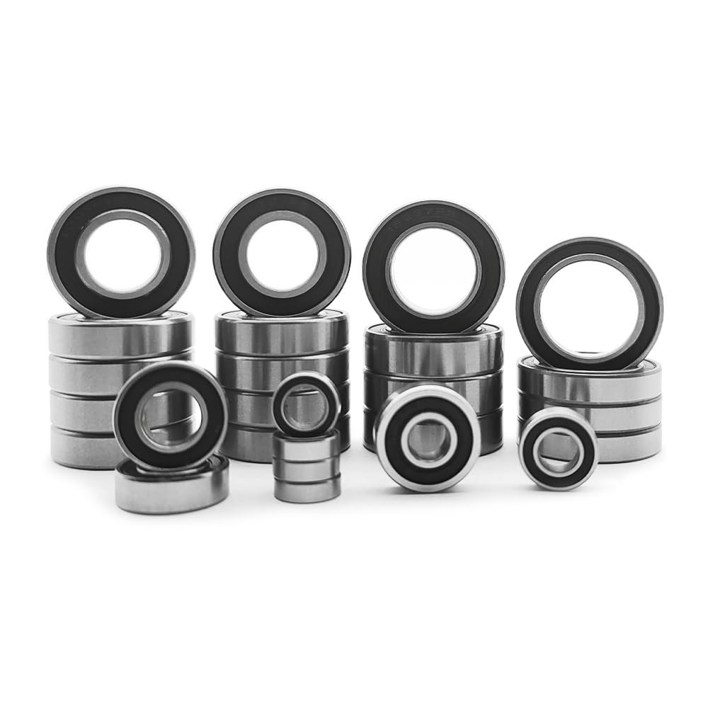 AMZRC 26-Pcs Complete Ball Bearings Kit Chrome Steel for Arrma 1/5 Kraton Outcast 8S Rc Truck Car Part