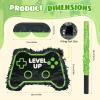 Video Game Piata, Party Supplies Piata with Blindfold and Bat Gaming Theme Piatas for Kids Birthday Party Decorations (Green) view 2