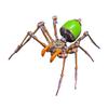 3D Metal Puzzle Insect Model Kit, 173PCS 3D Cyberpunk DIY Mechanical Dormant Venom Tooth Spider Building Kit, Unique Desk Creative Art Decorations Gift for Adults view 1