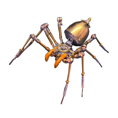 3D Metal Puzzle Insect Model Kit, 173PCS 3D Cyberpunk DIY Mechanical Dormant Venom Tooth Spider Building Kit, Unique Desk Creative Art Decorations Gift for Adults