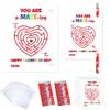 24 Pack Valentines Day Cards, Valentines Cards Gifts, Valentines Pencil Set, Party Activity Exchange Gift Bulk Party for Family, hk01 view 1
