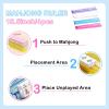 BaoBaJiu Mahjong Set with Push Rod - 4-Piece Acrylic Glitter Set - Mahjong Accessories, Suitable for Family Gatherings.(Clear) view 2