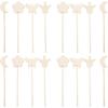 16Pcs Pack of unpainted Wooden Fairy Wands, Smooth, Creative Craft Party Props, Girl Gifts, Halloween Birthday Wooden Fairy Wands view 1