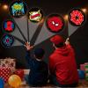 Sauyoza 36 Pcs Spider Themed Party Favors LED Finger Lights for Kids, Superhero Glow in the Dark Party Supplies, Goodie Bag Stuffers Classroom Treasure Box Prizes for Boys Girls view 4