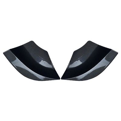 Cnkaka036 Car Bumper Side Spoiler Cover, ABS Rear Bumper Spoiler Splitter Lip Diffuser Protection 1 Pair For Mercedes Benz A Class W176 A45 2013-2018, Carbon Fiber