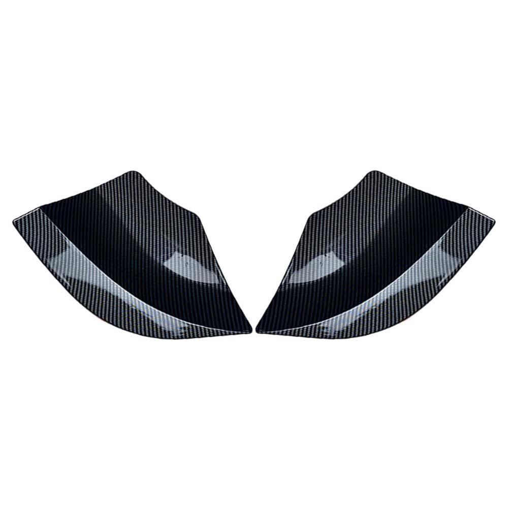 Cnkaka036 Car Bumper Side Spoiler Cover, ABS Rear Bumper Spoiler Splitter Lip Diffuser Protection 1 Pair For Mercedes Benz A Class W176 A45 2013-2018, Carbon Fiber