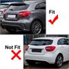 Cnkaka036 Car Bumper Side Spoiler Cover, ABS Rear Bumper Spoiler Splitter Lip Diffuser Protection 1 Pair For Mercedes Benz A Class W176 A45 2013-2018, Carbon Fiber view 4