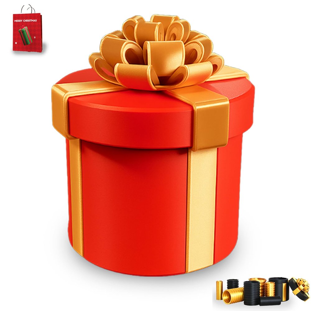 2026 Annoying Nested Screw Gift Box  Funny Prank Box for Cash or Small Gifts, Gag Gift for Friends and Family (RED)