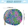 Colorful Leaves Newborned Girl Pacifier Case Holder Portable Cash Coin Purse, Baby Items Container Box view 3