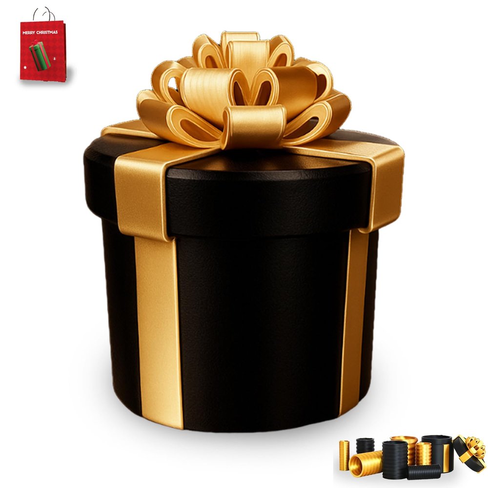 2026 Annoying Nested Screw Gift Box  Funny Prank Box for Cash or Small Gifts, Gag Gift for Friends and Family (Black)