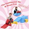 HAPPYMATY Up & Down Roller CoasterKids Ride On ToyToddler Push Car with Assembled Race Track & Storage Base Box, Indoor Outdoor Playset view 2