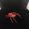3D Metal Puzzle Insect Model Kit, 260PCS 3D Cyberpunk DIY Mechanical Crystal Red Spider Music Box Building Kit, Unique Desk Creative Art Decorations Gift for Adults view 3
