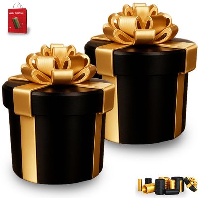 2026 Annoying Nested Screw Gift Box  Funny Prank Box for Cash or Small Gifts, Gag Gift for Friends and Family (BLACK-2PC)